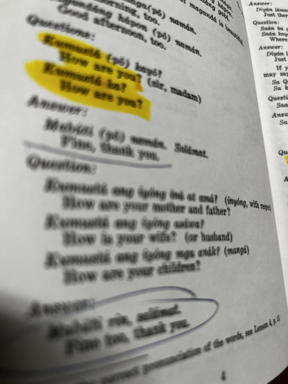 Basic Tagalog for Foreigners and Non-Tagalogs P Aspillera 1988 HC
