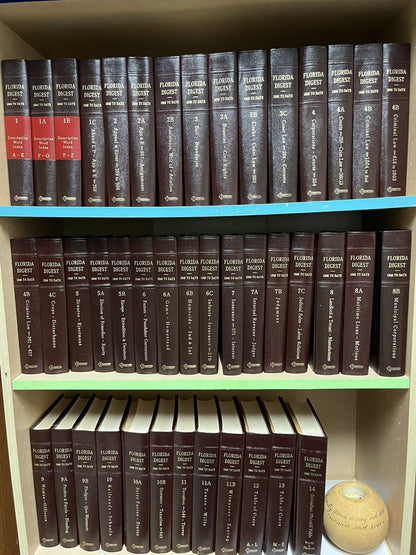 Florida law books used lot of 30 volumes