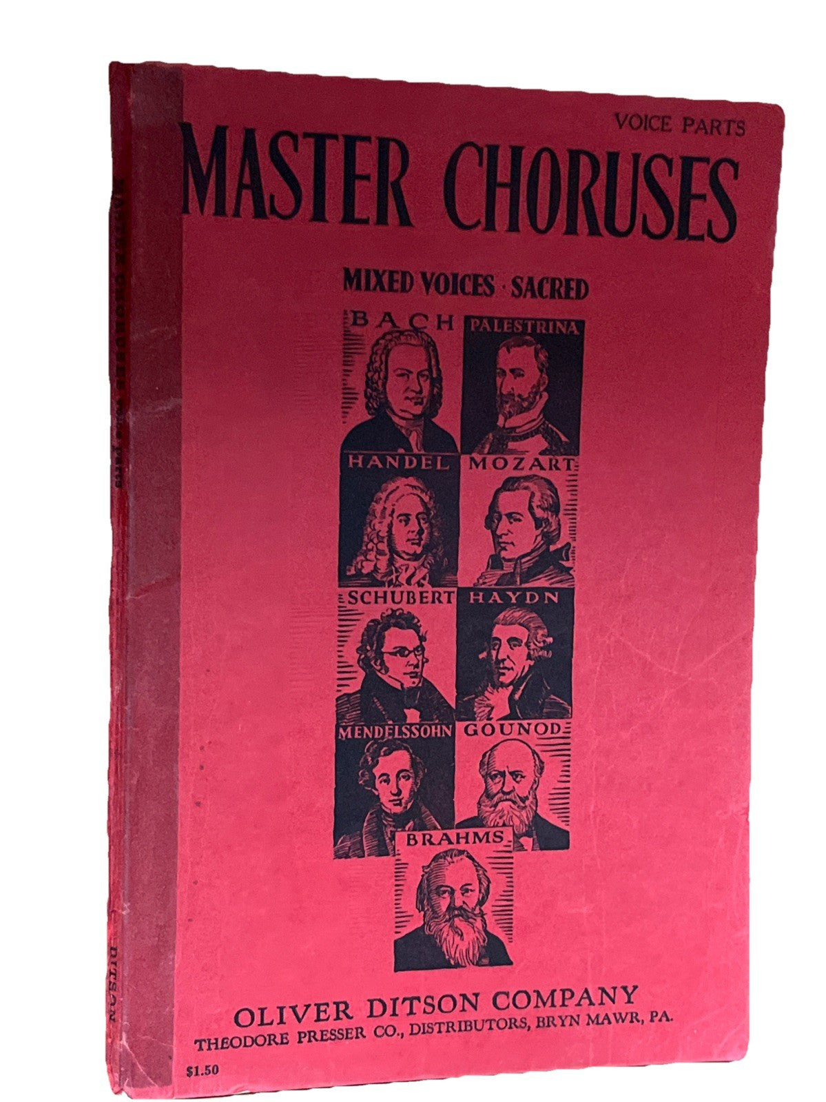 Master Choruses - Voice Parts - Mixed Voices Sacred - 1933 Sheet Music