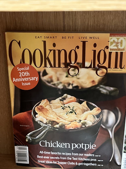 COOKING LIGHT MAGAZINES~LOT OF 5 / 2007