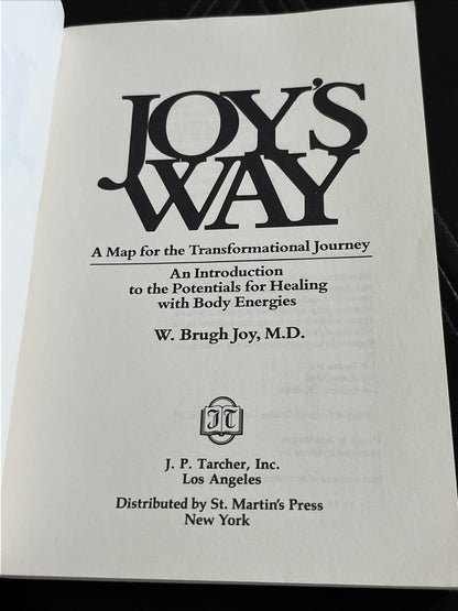 W Brugh Joy - Joys Way Map For Transformational Journey (paperback 1979) 1st Ed