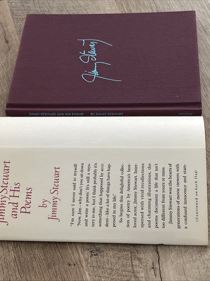 Hardcover First Editon Of Jimmy Stewart And His Poems 1st Ed Jimmy Stewart 1989