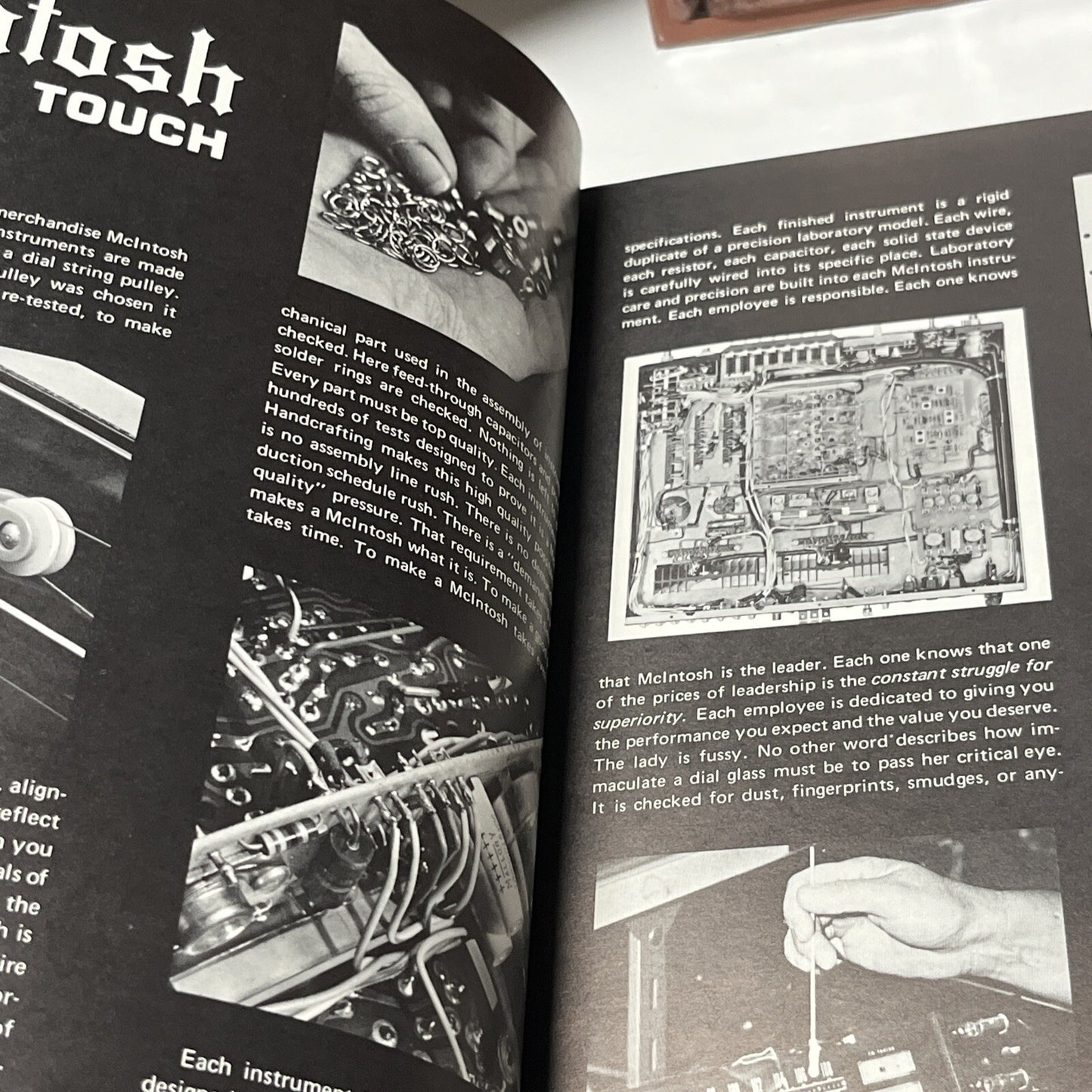 McIntosh Collectable stereo sales and model brochure circa early 1970’S
