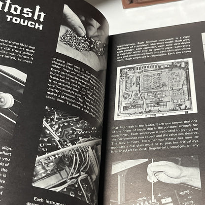 McIntosh Collectable stereo sales and model brochure circa early 1970’S