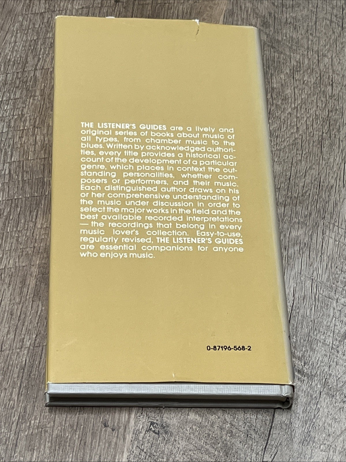 THE LISTENER'S GUIDE TOGreat Instrumentalists By DAVID HAMILTON 1982