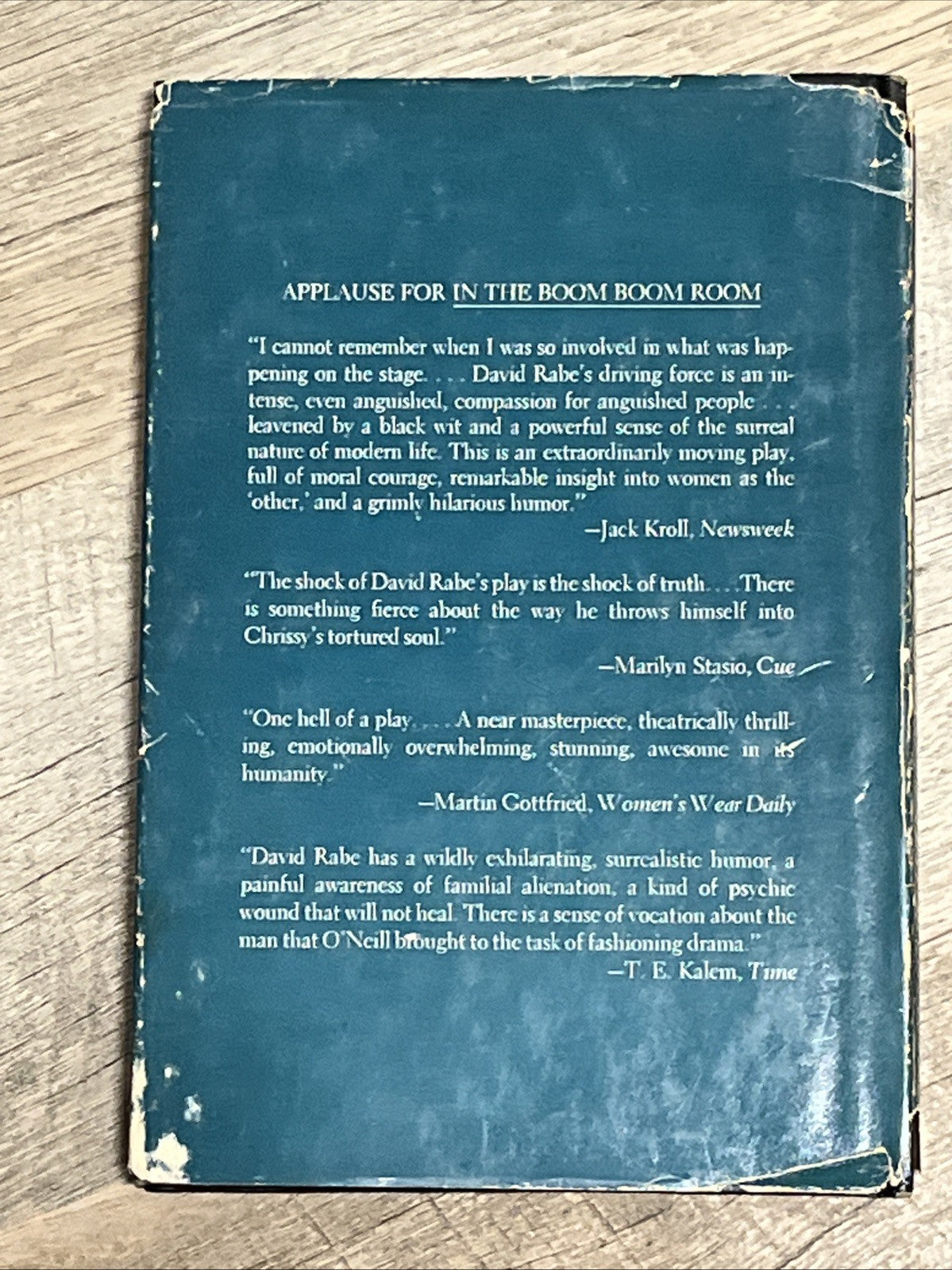 In The Boom Boom Room / A Play by David Rabe 1975 HC First Edition