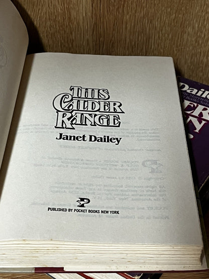 Janet Dailey Hardcover Books Lot Romance Notorious,This Calder Range 1982/1983