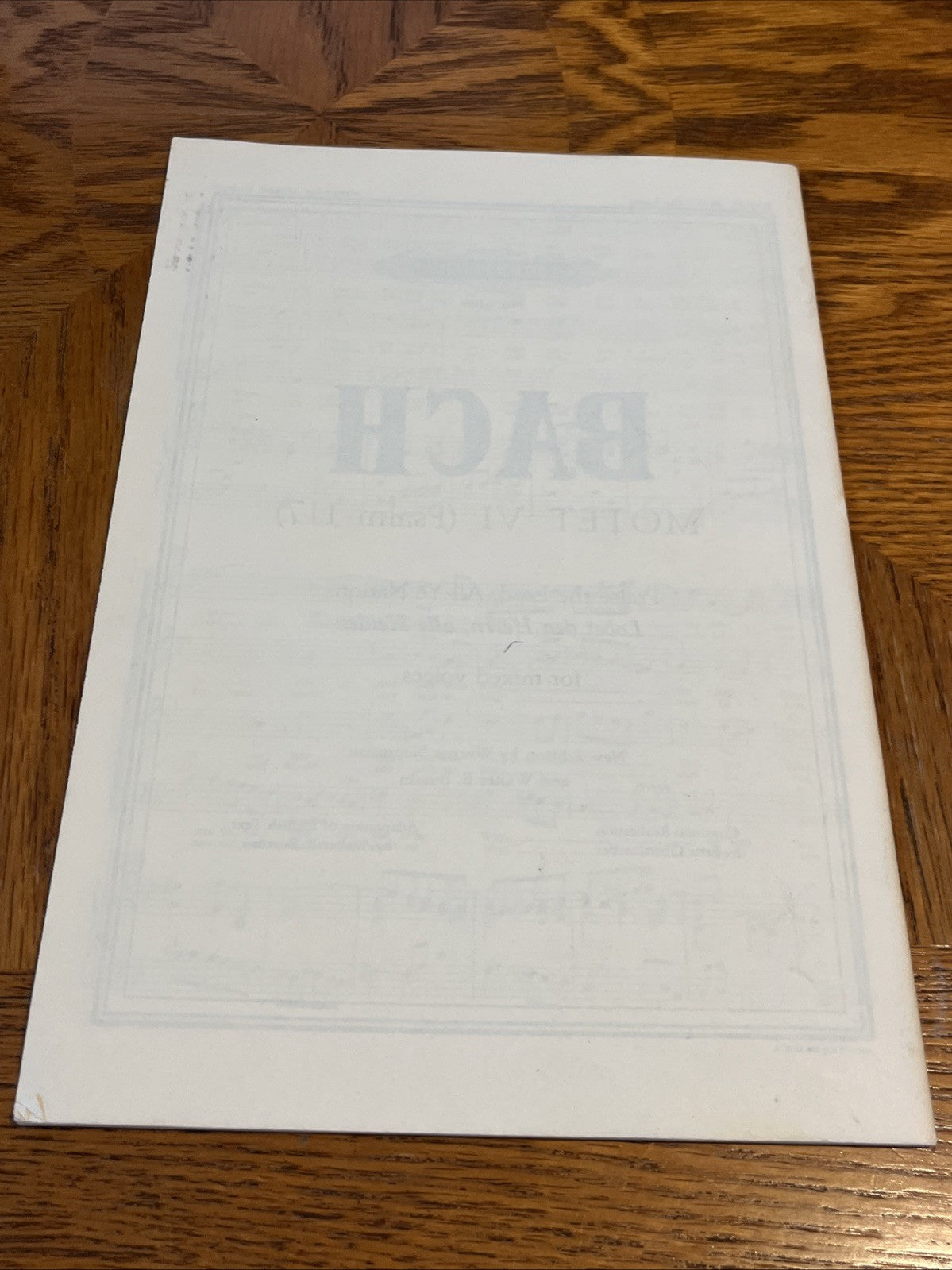 Bach Motes for Mixed Voices Motet 3 Jesu, my GReat pleasure SATB Score 