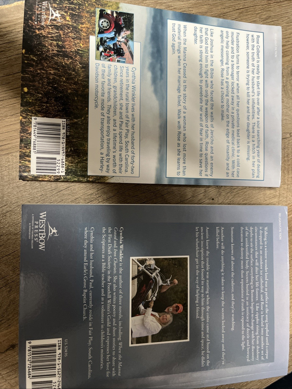 Cynthia Winkler Book Lots 2 Pieces of Silver  And When The Manna Ceased (English