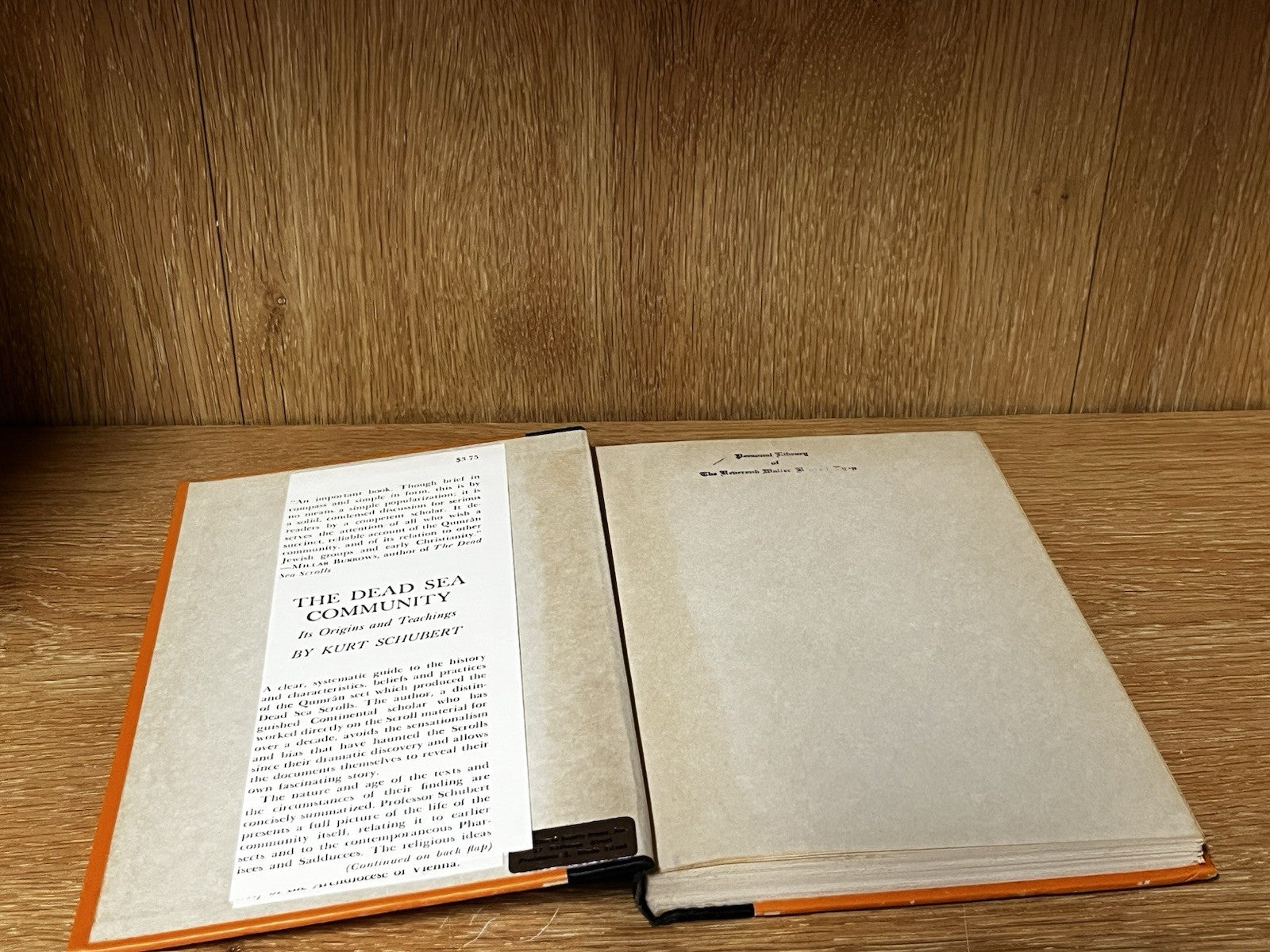 the dead sea community its origins and teachings book, by kurt schubert, unknow