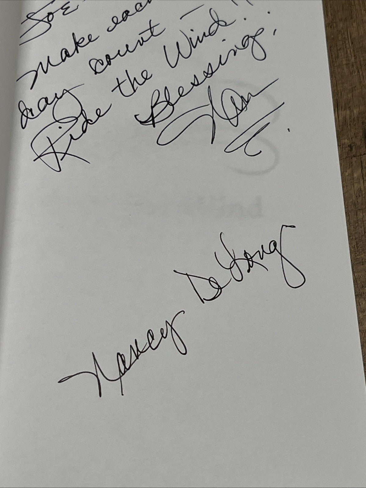 Ride The Wind 1ST EDITION Nancy Delong ADDICTION RECOVERY SIGNED