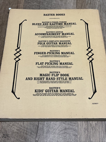 BAXTER'S COMPLETE BEGINNING FOLK GUITAR MANUAL By Bob Baxter Excellent Condition