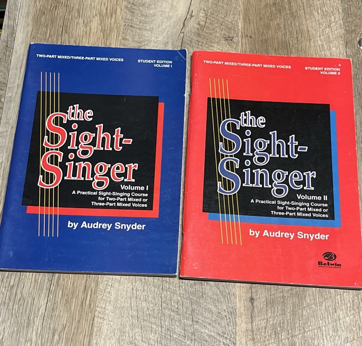 The Sight-Singer for Two-Part Mixed/Three-Part Mixed Voices, Vol 1 &2 Student..