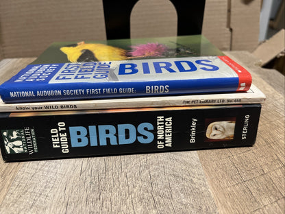 Bird Books Lot of 3 Audubon Society, NWF, The Pet Library LTD