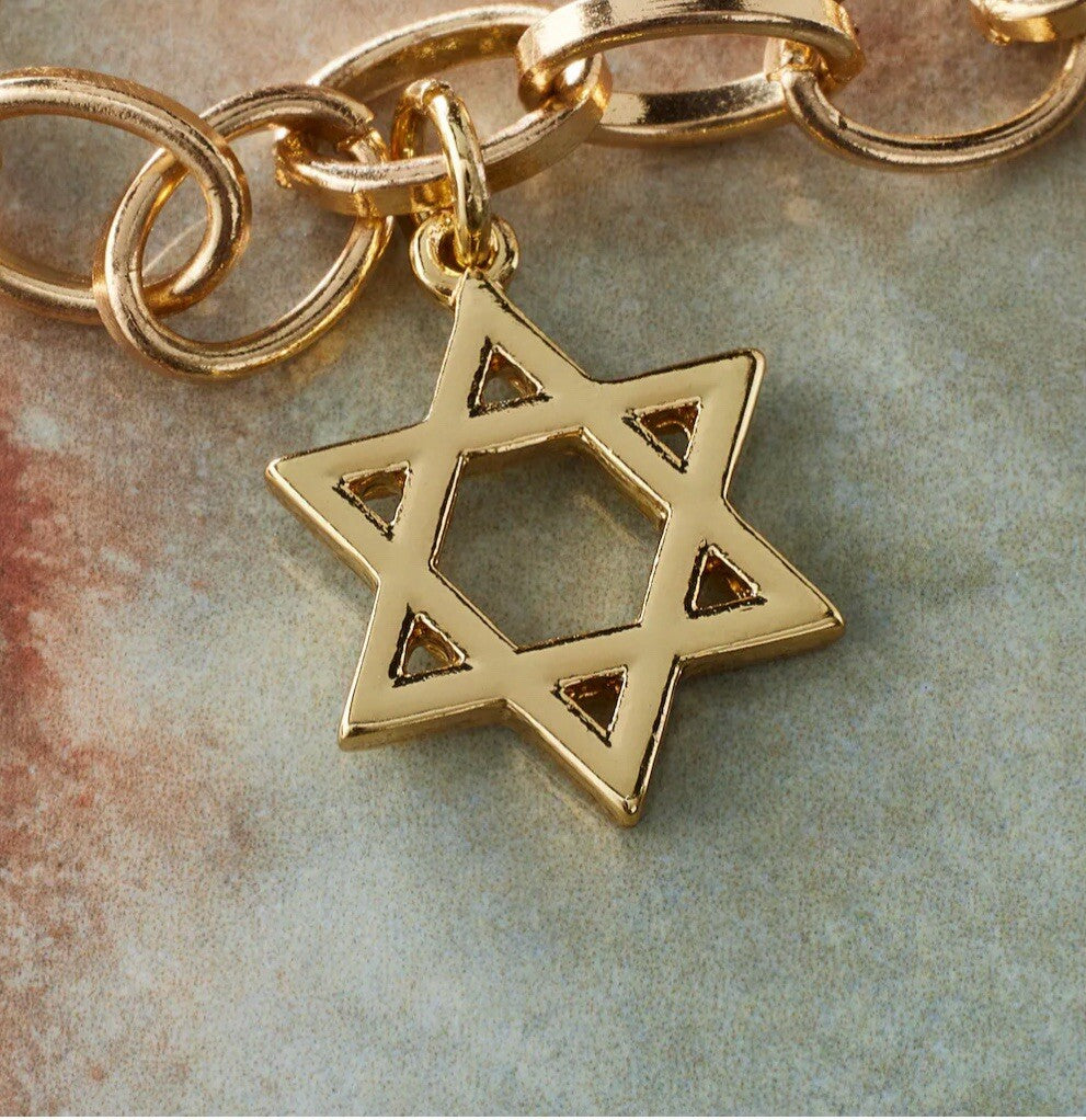 Star Of David 14k Gold Filled Necklace Pendant