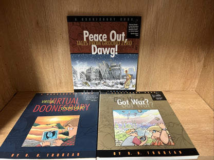 Lot  of 3 A Doonesbury  Comic Book GB Trudeau Strip 1996 | 2002 Books