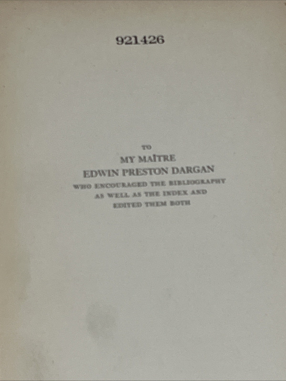 A Balzac Bibliography And Indexes William Royce First Edition 1929 Author Note