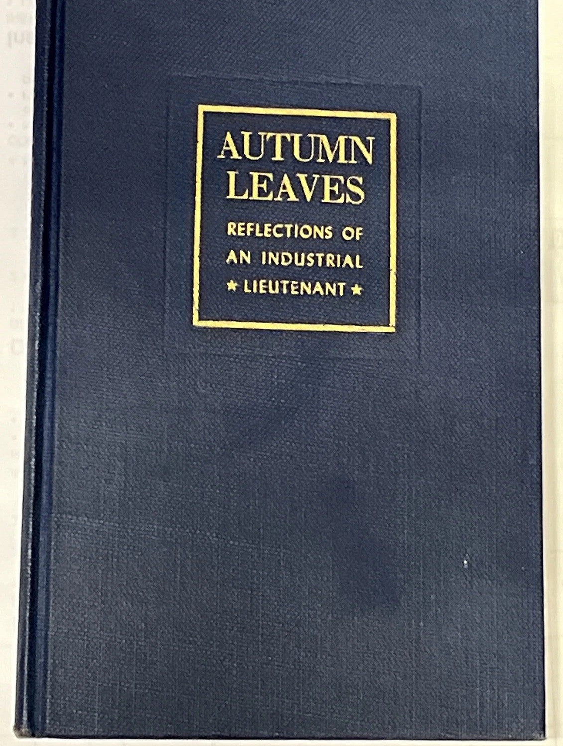Autumn Leaves Reflections of an Industrial Lieutenant