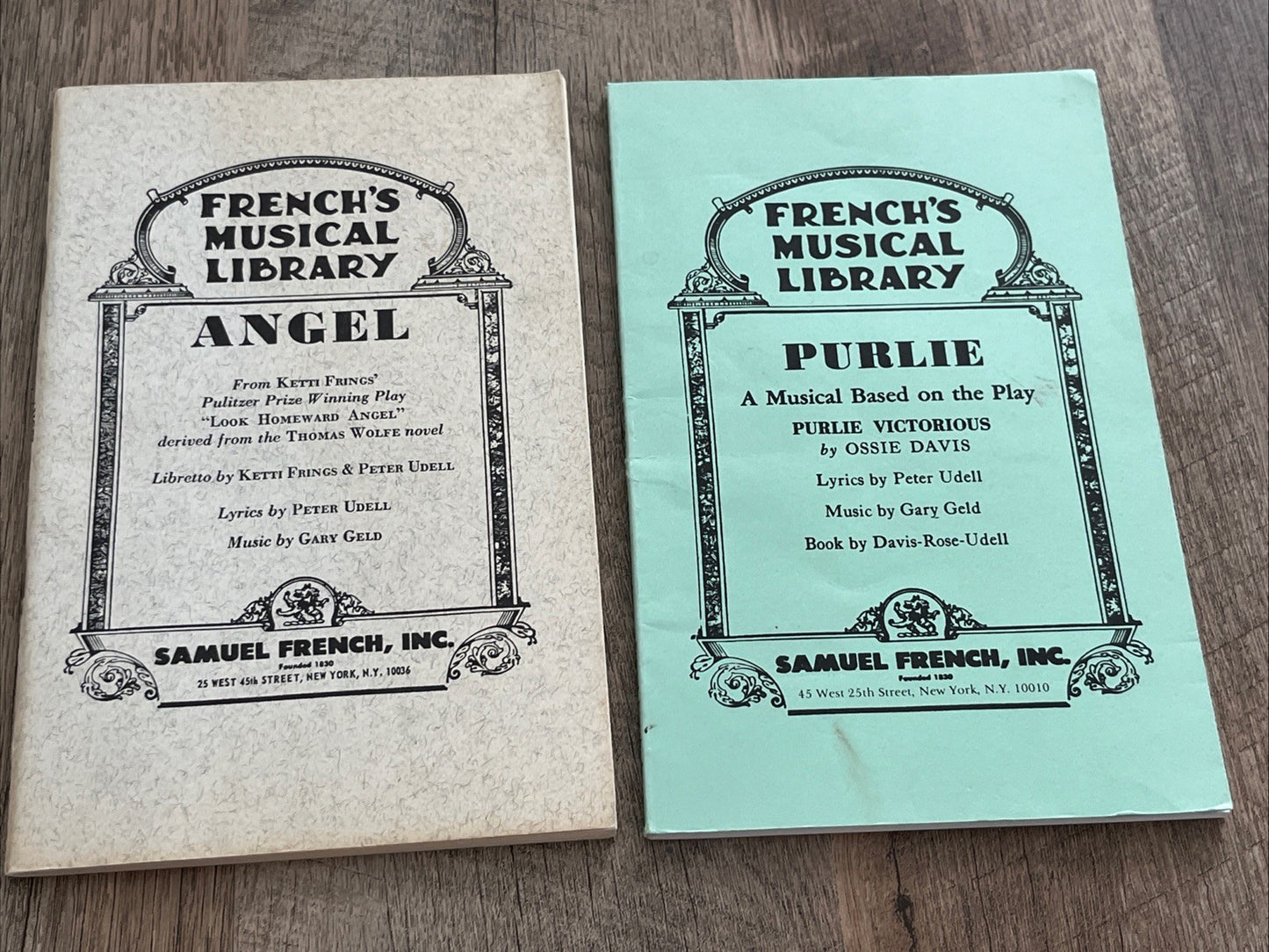 ANGEL and PURLIE Victorious Ossie Davis & Udell/Geld/ French's Musical Library/