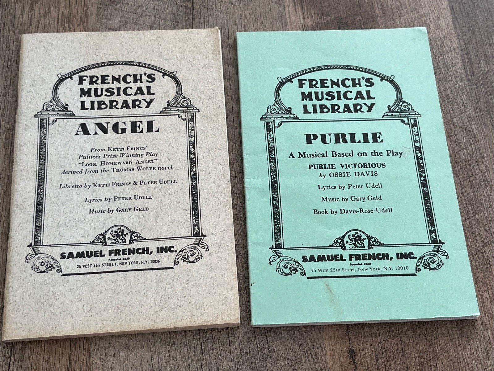 ANGEL and PURLIE Victorious Ossie Davis & Udell/Geld/ French's Musical Library/