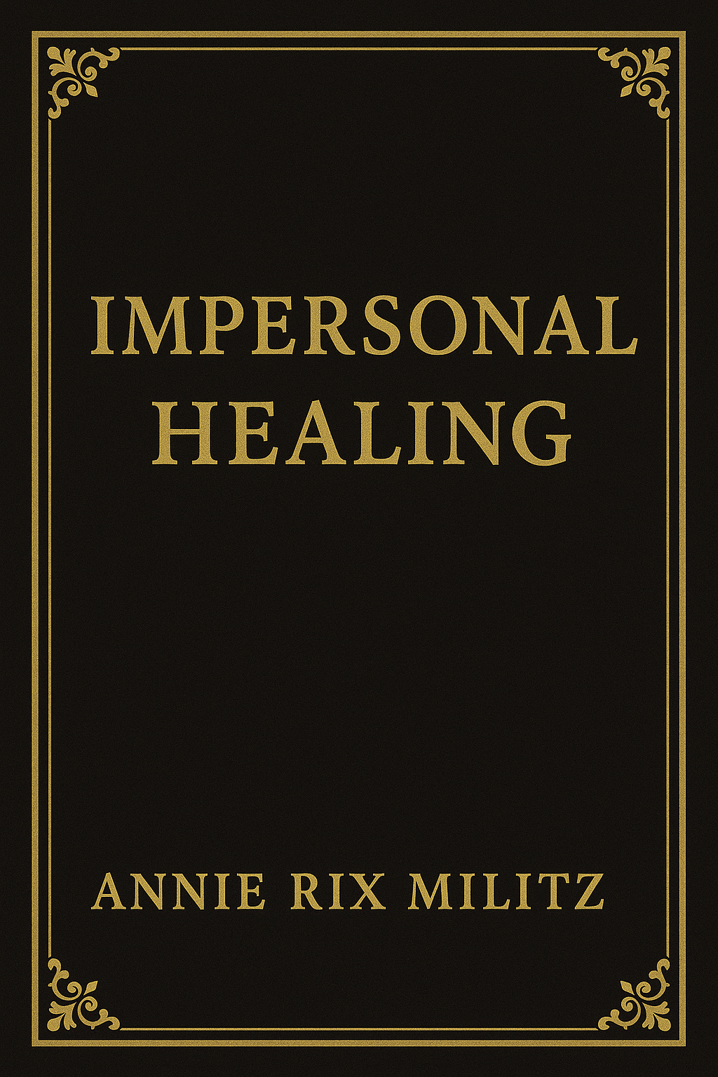 Impersonal Healing Annie Rix Militz ((REPRINT)