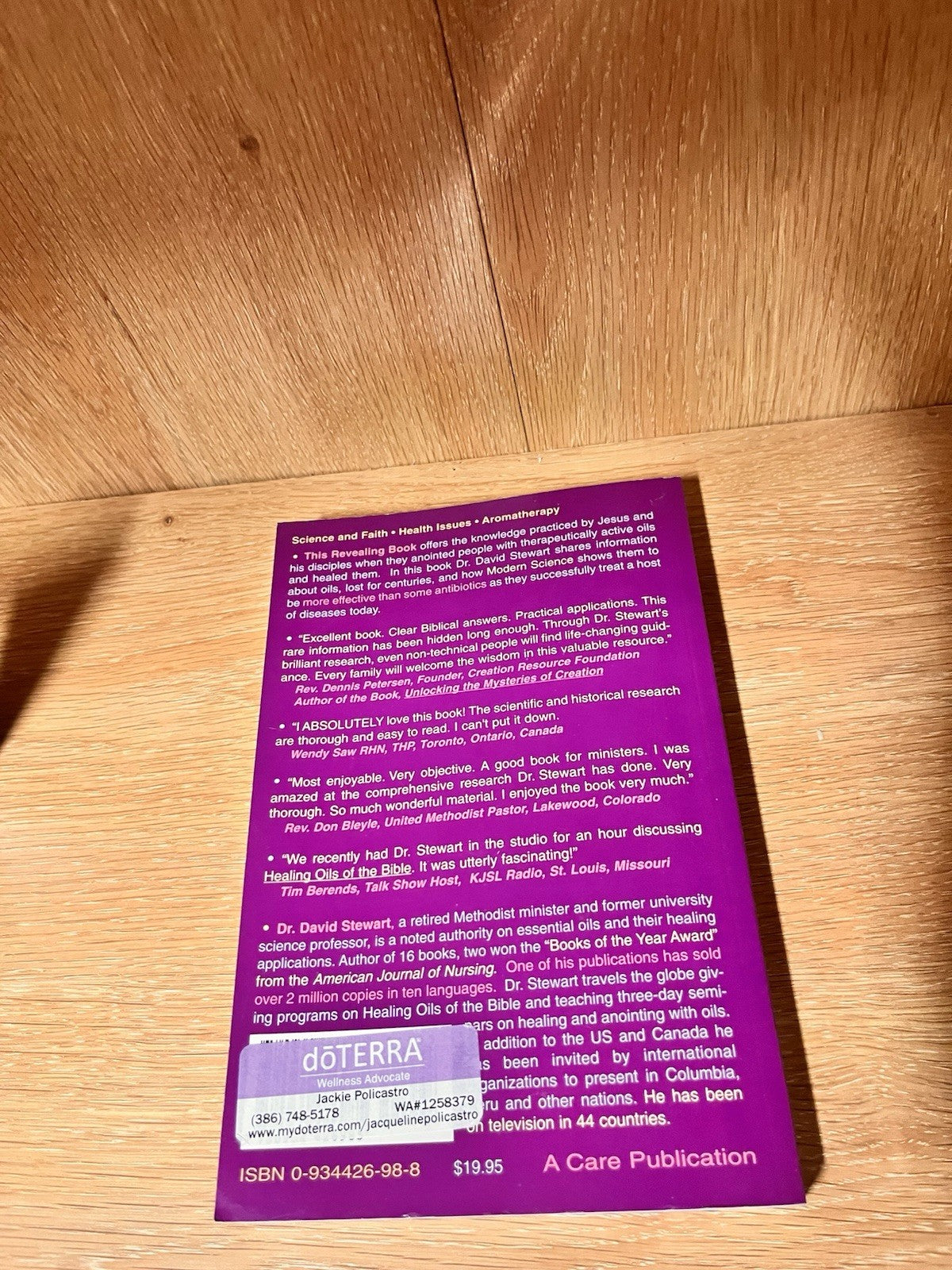 Healing Oils of the Bible by David Stewart