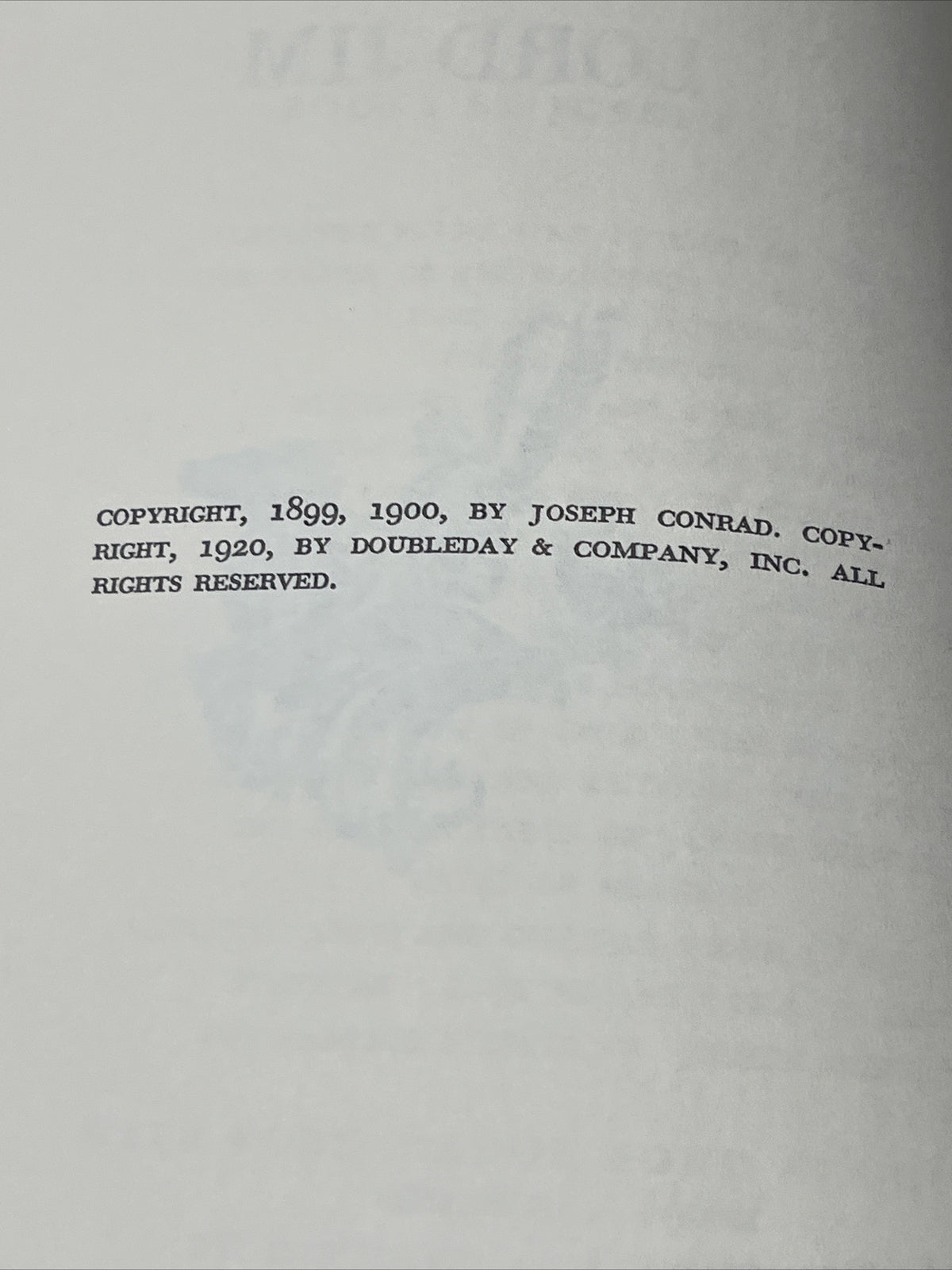 joseph conrad books: Lord Jim  (1920)