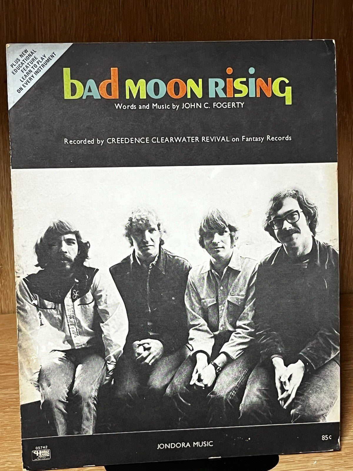 Bad moon rising Words and sheet music By CREEDENCE CLEARWATER REVIVAL - 1 Sheet