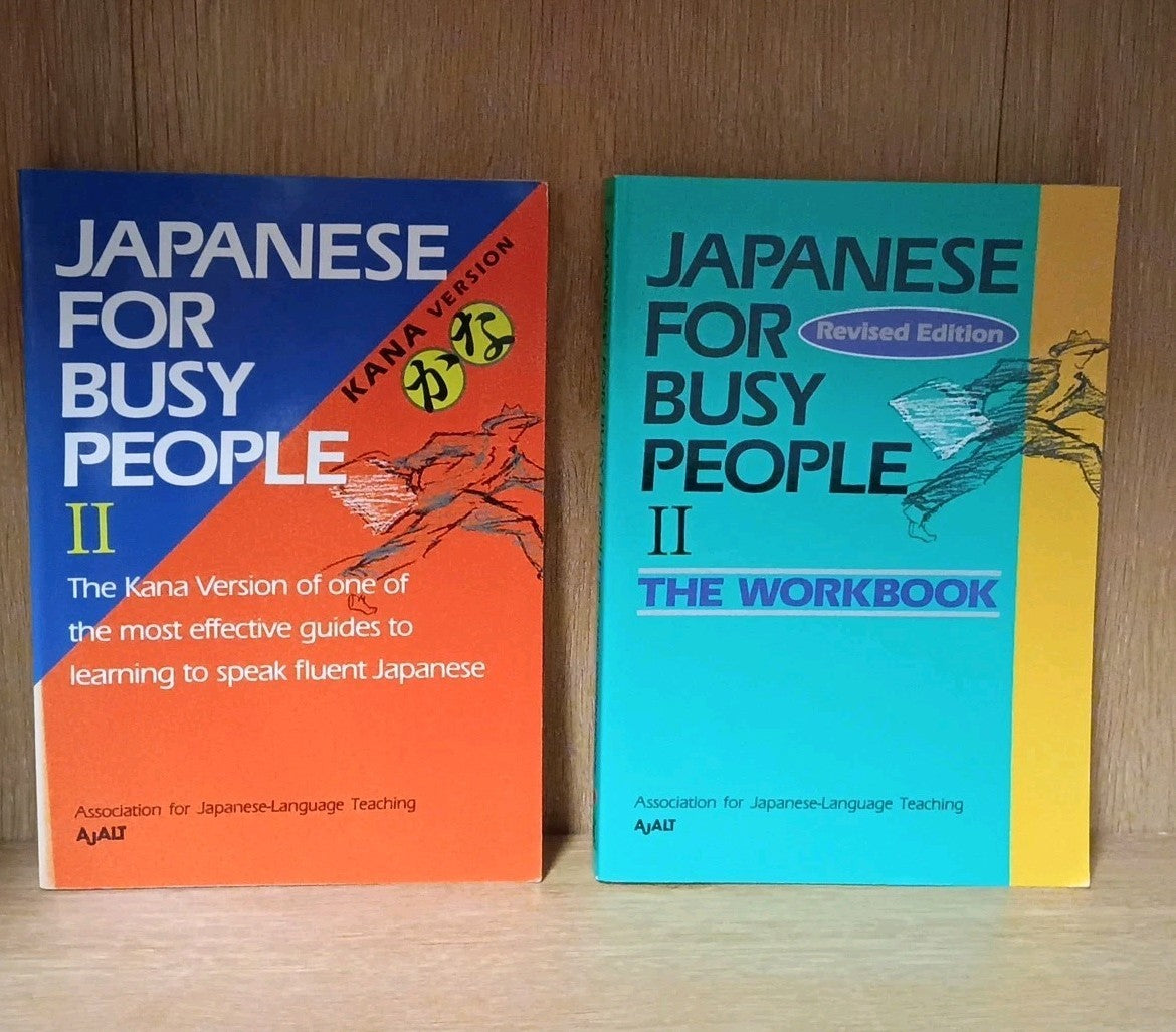 JAPANESE FOR BUSY PEOPLE Volume II & II Workbook (KANA VERSION) Lot of 2