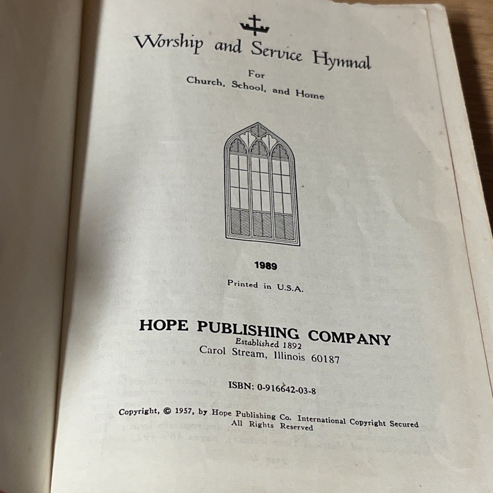 5 Worship and Service Hymnal: Red by Hope Publishing 1989