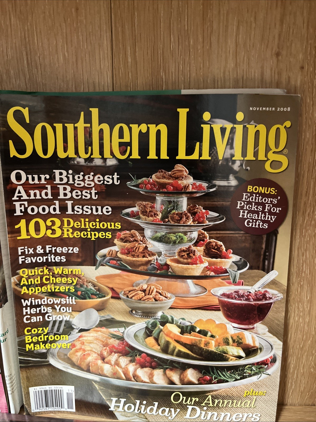 2008 southern living magazine lot  of 4 Holiday Halloween Cookies Desert Recipe