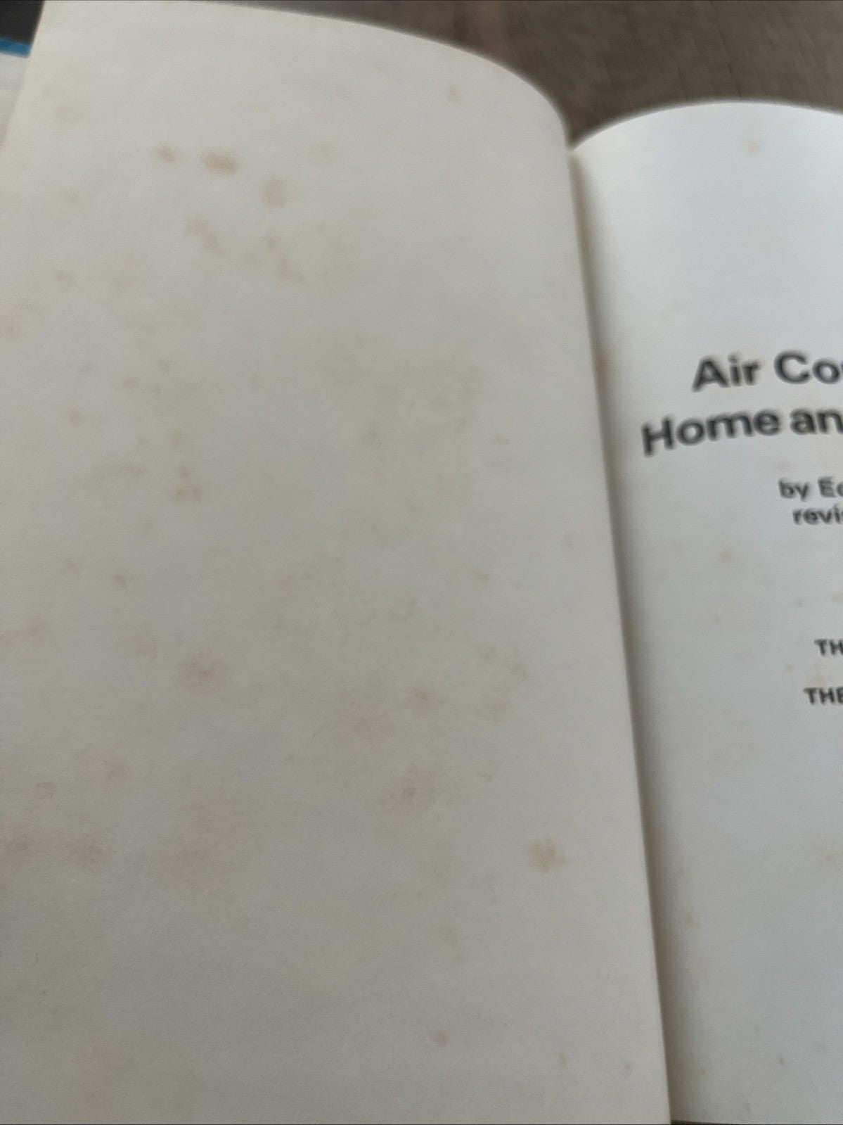 Audel Air Condition: Home and Commercial by  Edwin P. Anderson