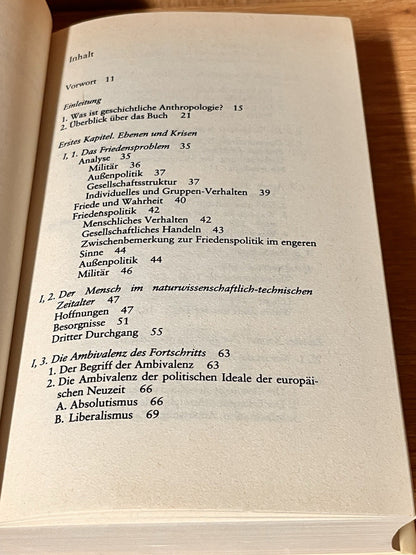 Der Garten des Menschlichen Beiträge zur geschichtlichen Anthropology Von Carl