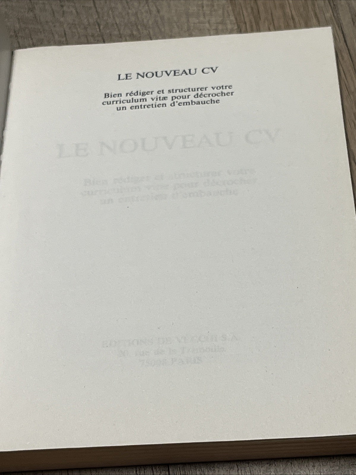 Le nouveau CV Bien Rediger Et Structurer Votre Curriculum Vitae  Pour Decrocher
