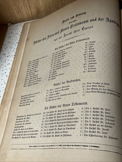 Die Heilige Schrift GERMAN CATHOLIC BIBLE ILLUSTRATED 1900s