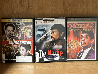 3 Spanish Movie dvd Grandes Muralistas y De Nadie, Ahí está el comedian