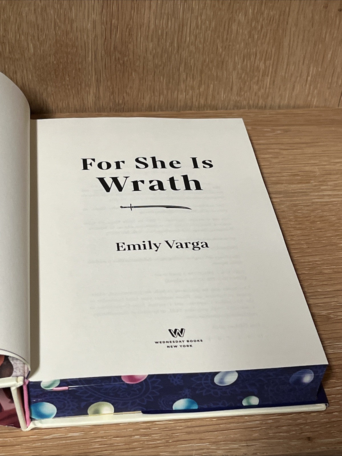 For She Is Wrath Emily Varga OwlCrate 1st Edition Hardcover Signed 9781250877383