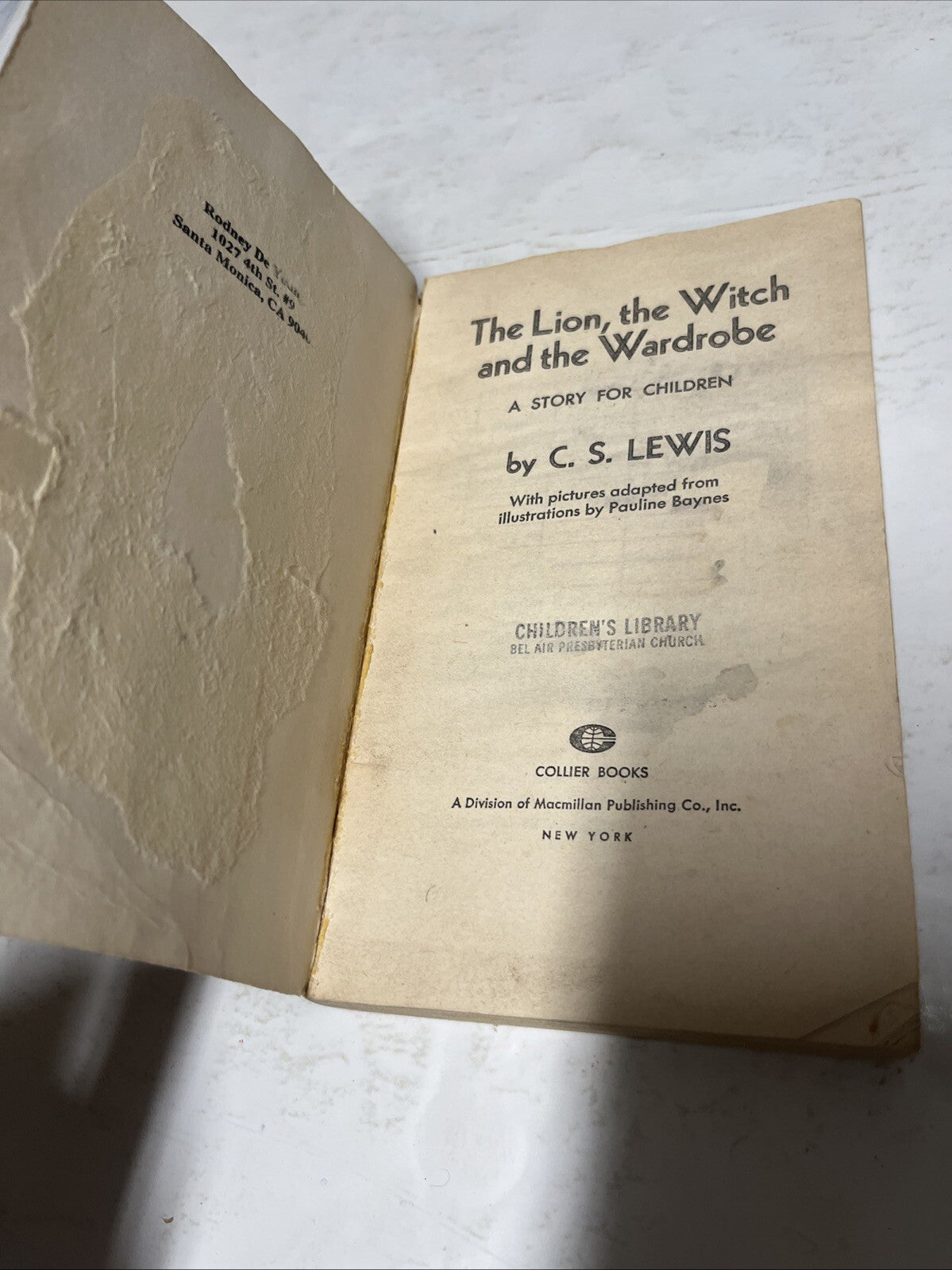 C. S. Lewis The Chronicles Of Narnia  Book  1, 2, 3, 5, & 6 Collier Books 1970s