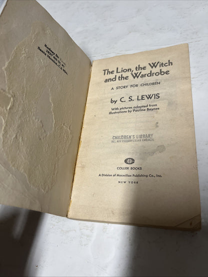 C. S. Lewis The Chronicles Of Narnia  Book  1, 2, 3, 5, & 6 Collier Books 1970s