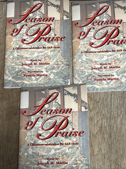 Lot Of 8 Season of Praise A Christmas Celebration for SATB Choir