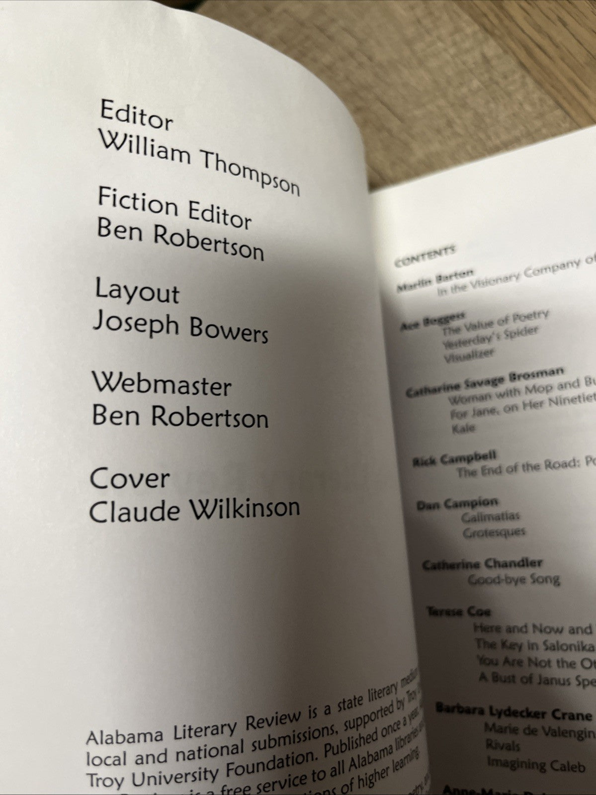 Alabama Literary Review 2022 Vol. 31