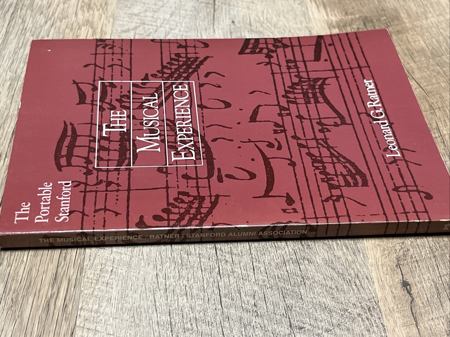 THE MUSICAL EXPERIENCE: THE PORTABLE STANFORD 1st Ed Leonard Gilbert Ratner 1983