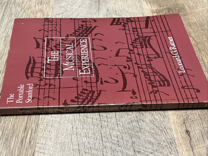 THE MUSICAL EXPERIENCE: THE PORTABLE STANFORD 1st Ed Leonard Gilbert Ratner 1983