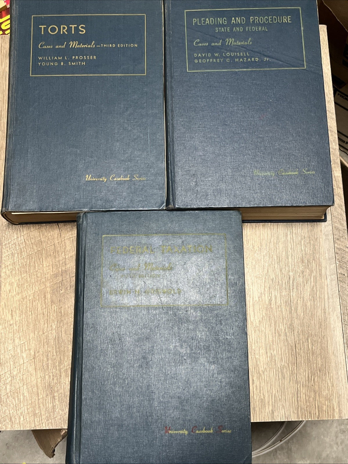 Cases & Materials On Torts, Cases On Federal Taxation, Pleading & Procedure SF