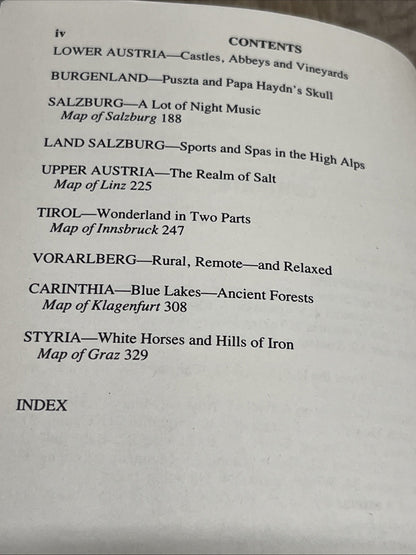 Fodors '89 Austria With Essays On Culture, Food And Wine