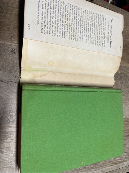 The Law and Your Horse 1st Edition by Edward H. Greene (Hardcover) Acceptable