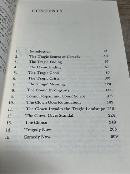 TRAGEDY AND COMEDY Walter Kerr  (A DA CAPO )