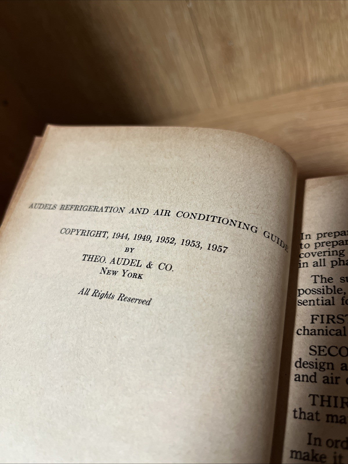 Audels Refrigeration And Air Conditioning Guide Edwin Anderson 1957 Edition