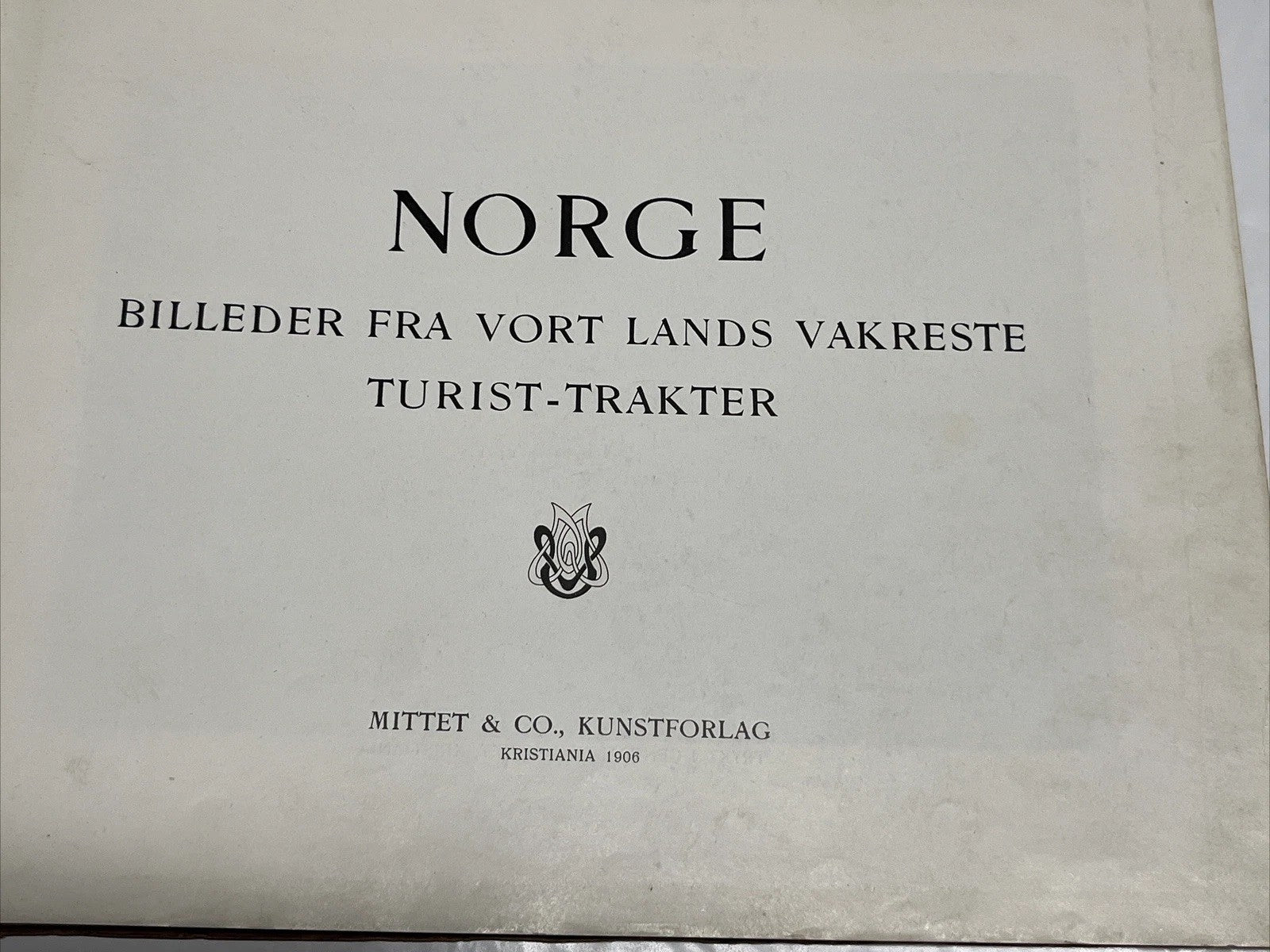 NORGE BILLEDER FRA VORT LANDS VAKRESTE TURIST-TRAKTER Norway Photographs 1906