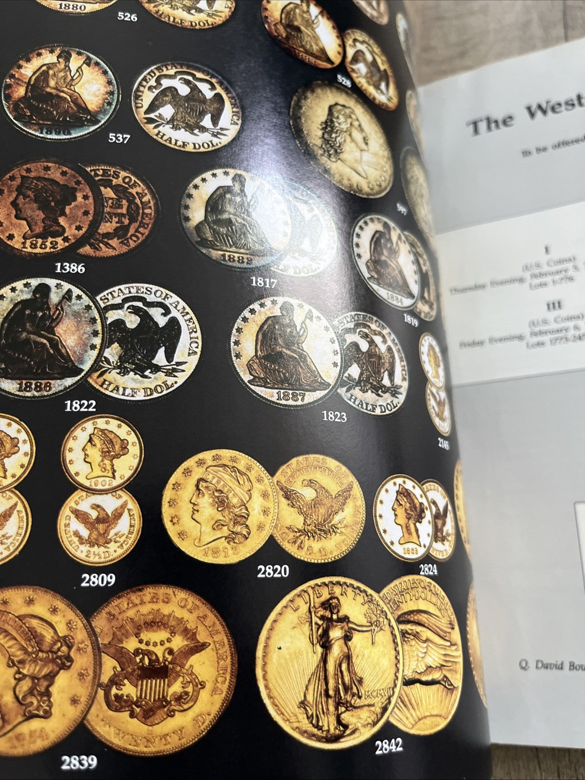 Auctions By Bowers & Merena The WESTCHESTER COLLECTION.Coin Auction Catalog 1987